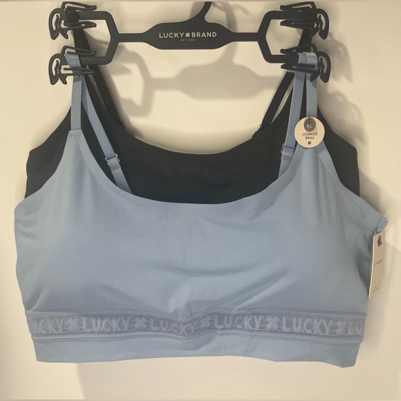 Lucky Brand 2 pc Pull-on Bra Set. Removable Pads, Adjustable Straps Wirefree - Picture 1 of 10